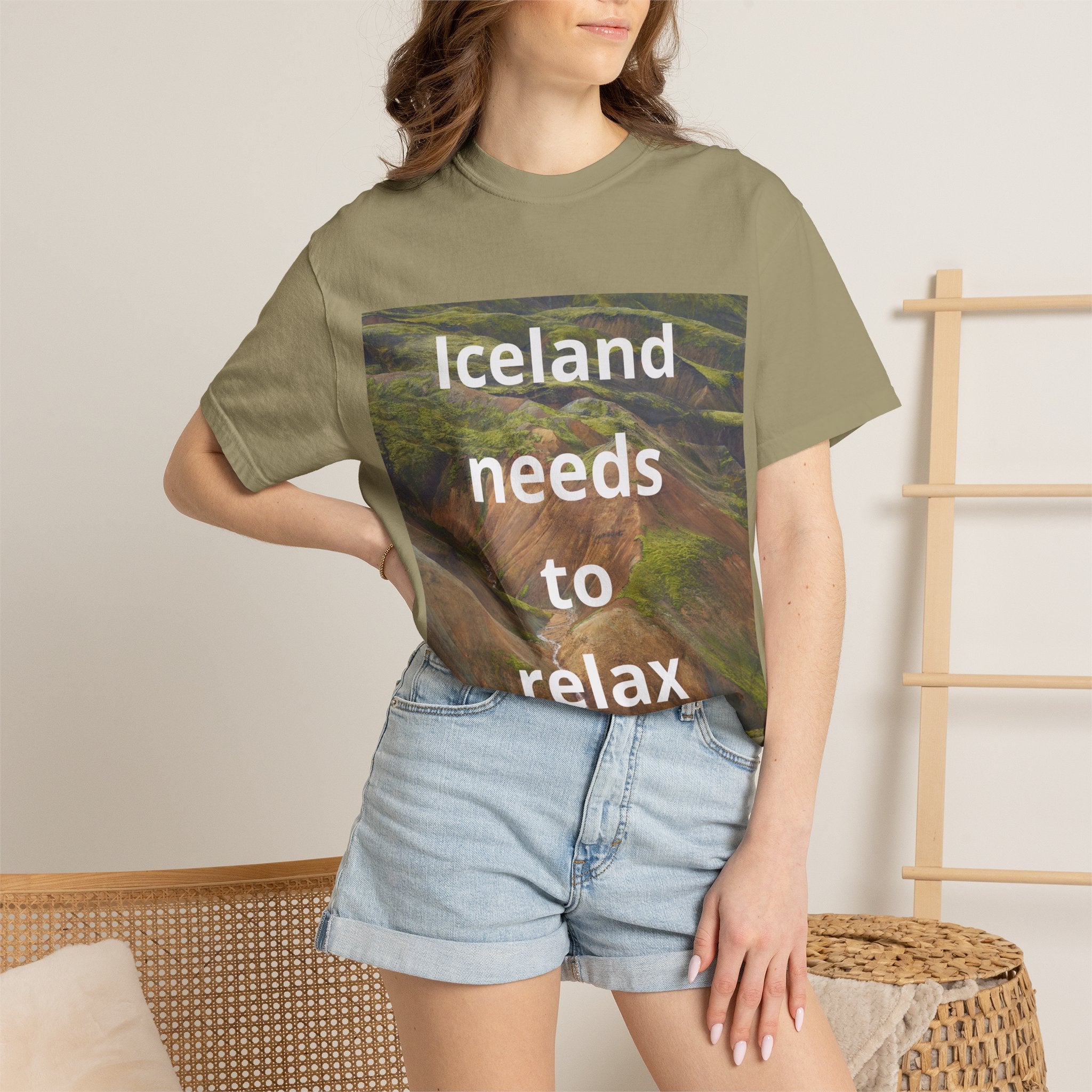 Iceland Needs To Relax | Funny T-Shirt Iceland Beautiful Mountains