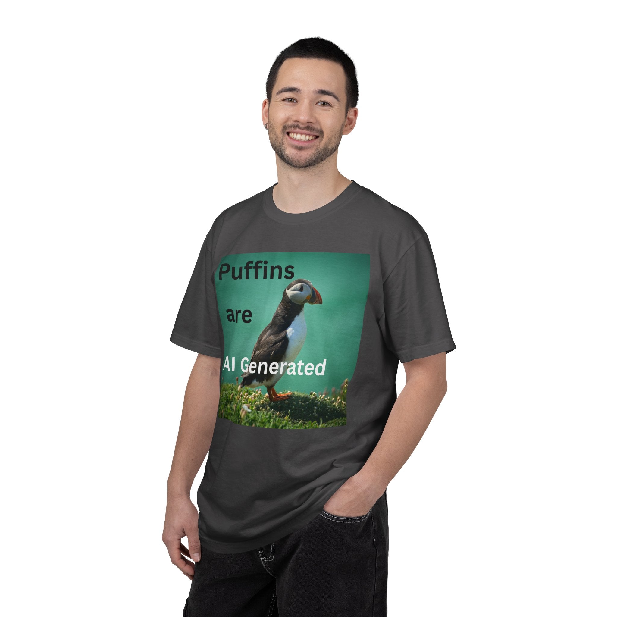 Puffins are AI Generated | Funny T-Shirt Puffins Birds Wildlife Lovers