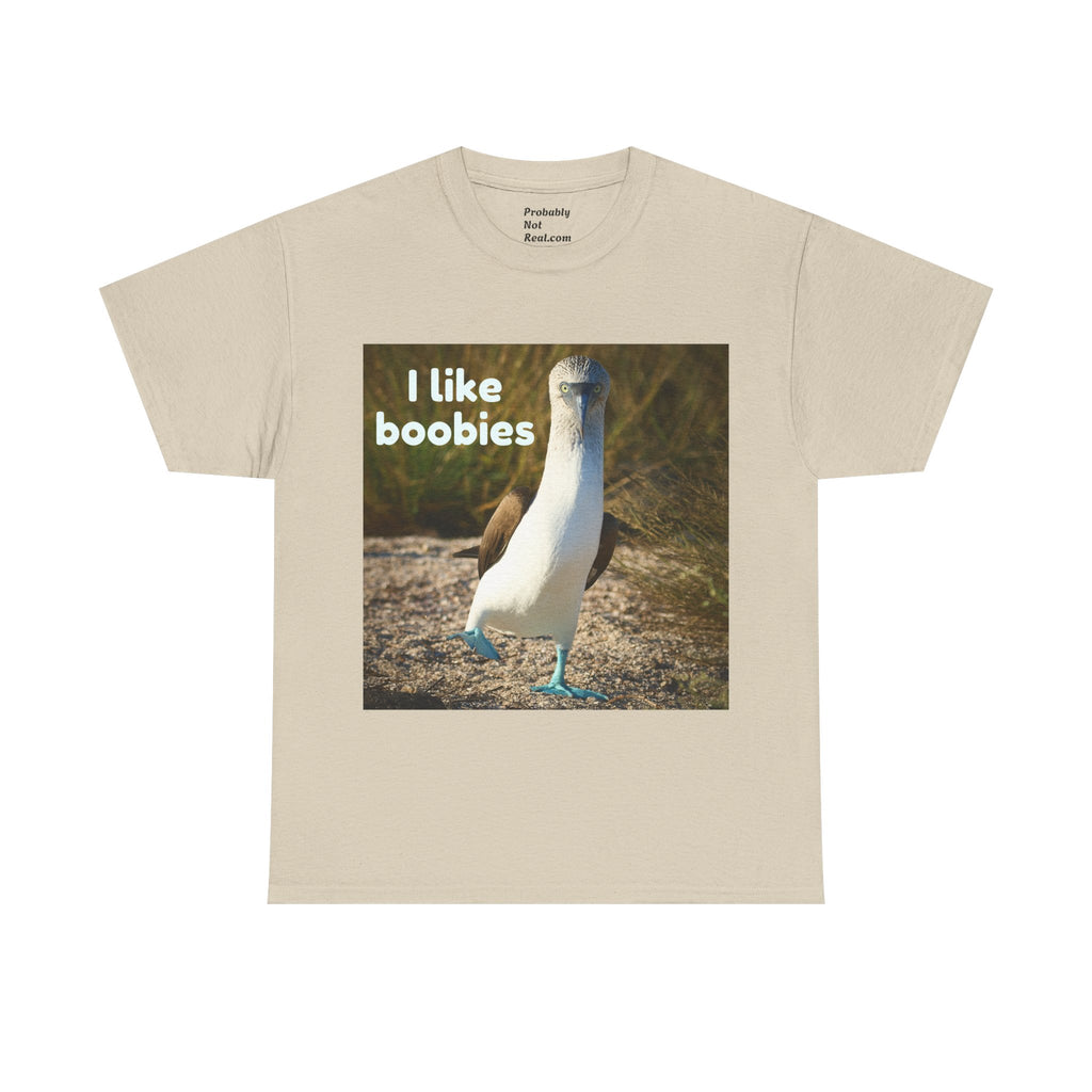 I Like Boobies | Blue-Footed Booby Bird T-Shirt, Funny