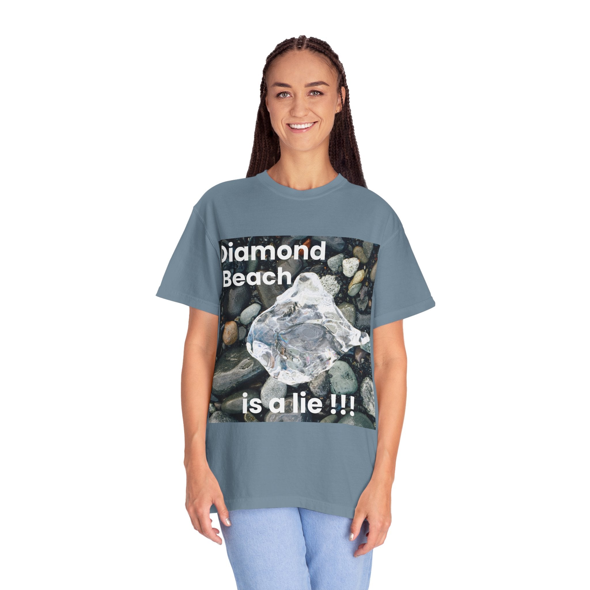 Diamond Beach is a Lie | Funny T-Shirt Iceland Diamond Beach
